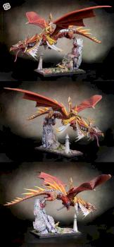 HE dragon with interchangeable 3 RIDERS and 2 HEADS by dead