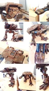 forge world lucius pattern wolf class warhound titan by bamcky2k