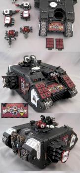 Land Raider to Land Raider Crusader - Black Templar by misterjustin