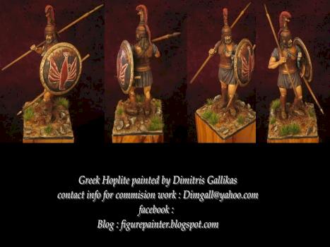 Greek hoplite by dimgall