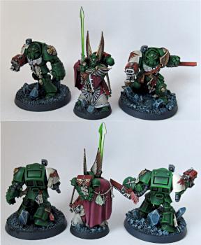 Dark Angels Terminator Squad + Commander by Wuestenfuchs