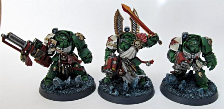 Dark Angels Terminator Squad + Sergeant by Wuestenfuchs