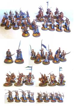 Lord of the Rings High Elf Army led by Elrond and Gil Galad by FeldungAnfauglir