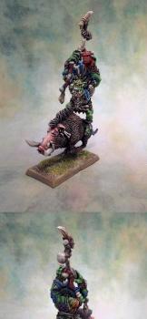 Savage or great shaman on war boar by Leolian