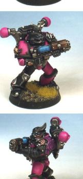 Emperor's Children Noise Marine w/ Plasma Gun by Chaplain Desmodus