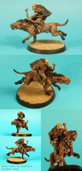 LOTR Warg Rider by Riwallon