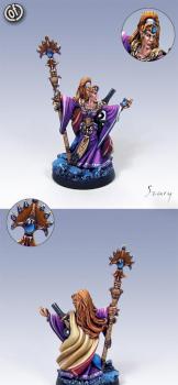 Female Eldar Farseer (converted Alarielle) by Szary