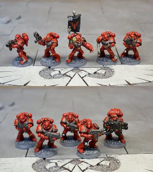 Blood Angels Tactical Squad by EmperorsChampion