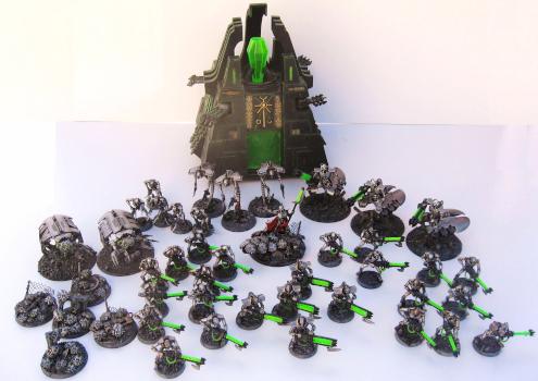 Painted Warhammer 40k Necron Army by Demonic_Workshop