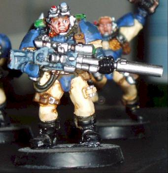 Space Marine Scout Sniper by EB11