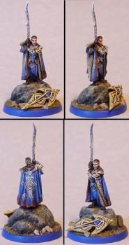 LOTR Gil-Galad with shield on sculpted base By James by Wappellious