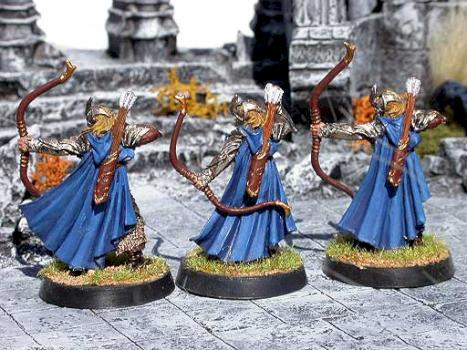 lotr high elf archers by darkrealm miniatures