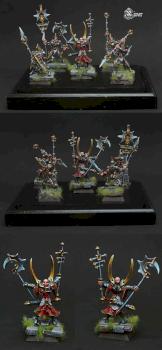 Cairn & Icon-Bearer & Griffin Spearmen by HopeRiver