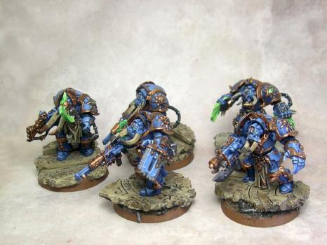 Thousand Sons Terminator Squad by Caherwain