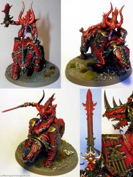 Bloodcrushers Of Khorne / Zerschmetterer by shlaeNg