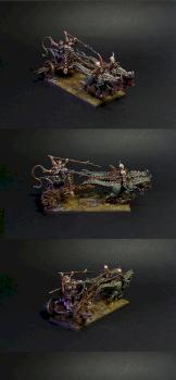 Dark elf Cold one chariot (1) by karpunk