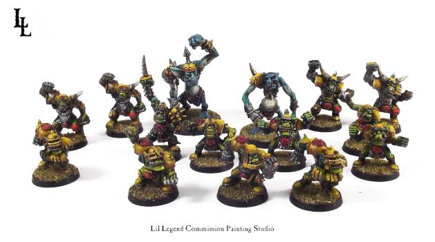 Orc Blood Bowl Team Commission by lilloser