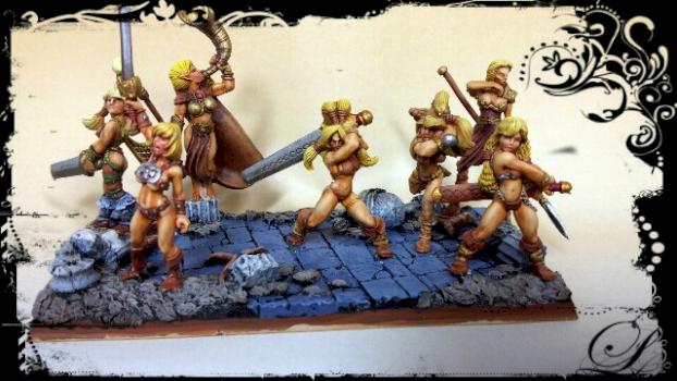 Barbarian girls by Bugmann