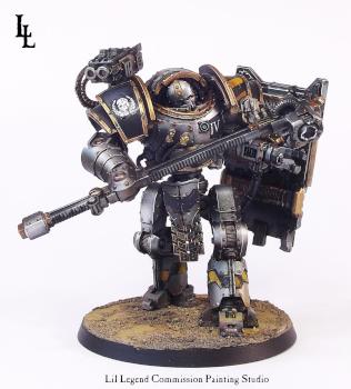 Shield of the Iron Tyrant; Iron Circle Commission Iron Warriors Battle Automata by lilloser