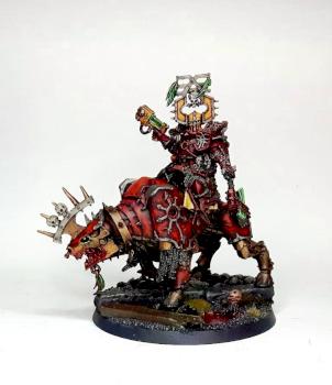 Chaos General riding Juggernaut by Schattenbarde