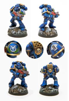 A space marine of Ultramarines by 311random