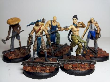 Malifaux Mei Feng Rail Crew by Nickienogger