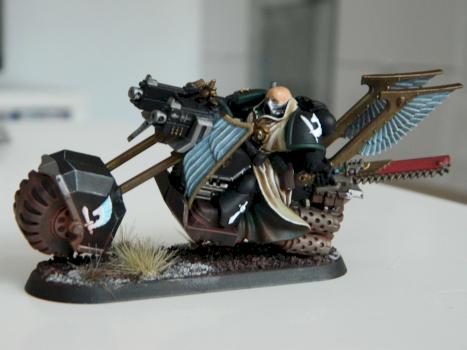 Ravenwing Sargent on his 'Custom Chopper' by DarkAngelDan