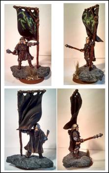 Mordor Uruk Hai Banner Bearer Conversion by BillFerny