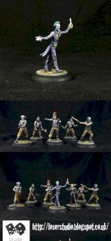 The Joker and Crew Arkham Asylum Knight models Commission by lilloser