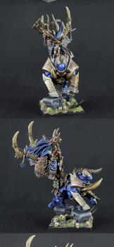 Chaos Lord on Daemonic Mount by dargo000