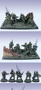 Forgeworld Imperial Guard Cadian Veteran Command Squad part 2 finally by krom1415