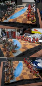 Blood Angels vs. Orks chessboard by DarianZG