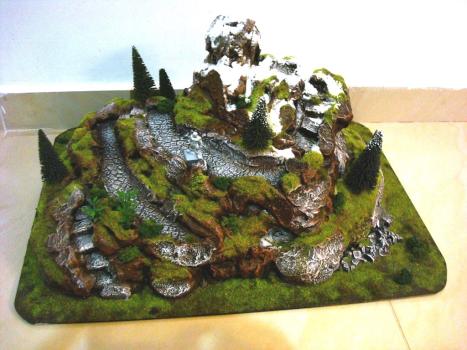 Warhammer Fantasy mountain cliff - Gaming terrain by DioX