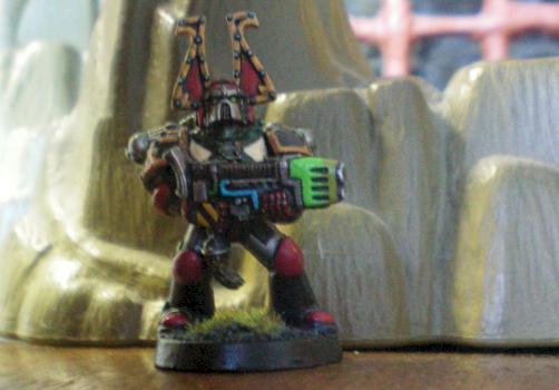 Iron Warrior Khrone warrior view 3 by Outlanders