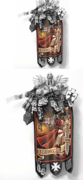 Black Templars Helbrecht Banner by DarkEyeStudios