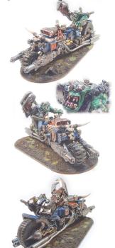 Ork Speed Freek Warboss on WarBike by Agatheron