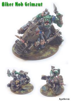 Ork Biker Nob 1 of 3 by Agatheron