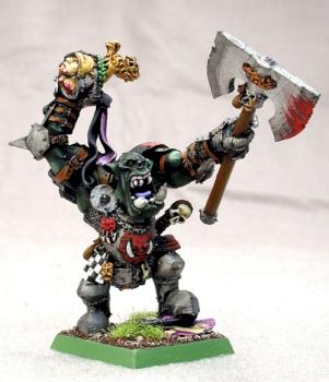 Painted Warhammer Black Orc Character by monkeyboy30672