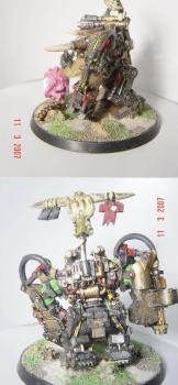 Ork Warboss with squig by mrincredible