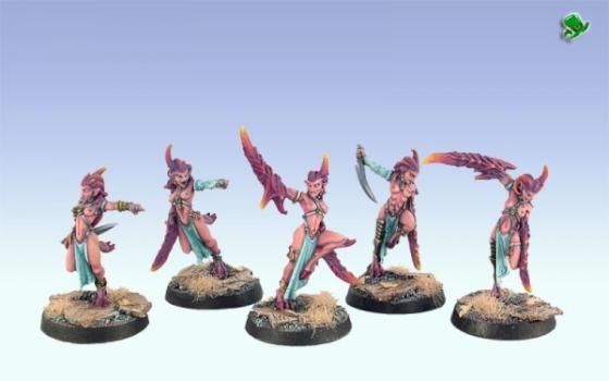 Daemonettes of Slaanesh (2nd unit) by leprechaun studio