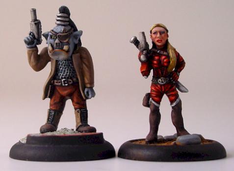 Natalexi & Klunk painted by Mark Craggs by Ian Newbold