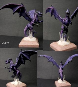 Amber Dragon - Purple by StillLifeMiniatures