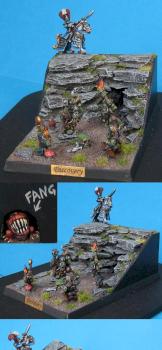 Warmaster 10mm Discovery diorama by Trevor