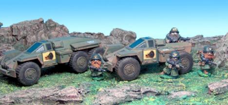 Olleys Armies SF Scrunts with Old Crow Vehicles by bolley