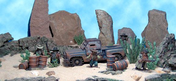 Olleys Armies Texan Scrunts with Old Crow Vehicle by bolley