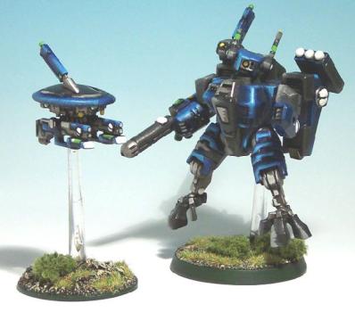 Tau Crisis Suit with Drone by Ghost of War