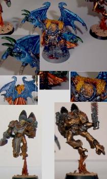 40k chaos General with 2 Raptors by Roger .G