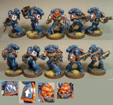 Ultramarines Tactical Squad4, 3rd Company by darkartminiatures