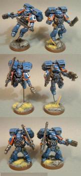 Ultramarines assault Squad 7, 3rd Company by darkartminiatures