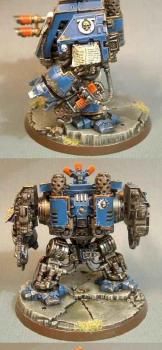 Ultramarines Dreadnought 1st Company by darkartminiatures